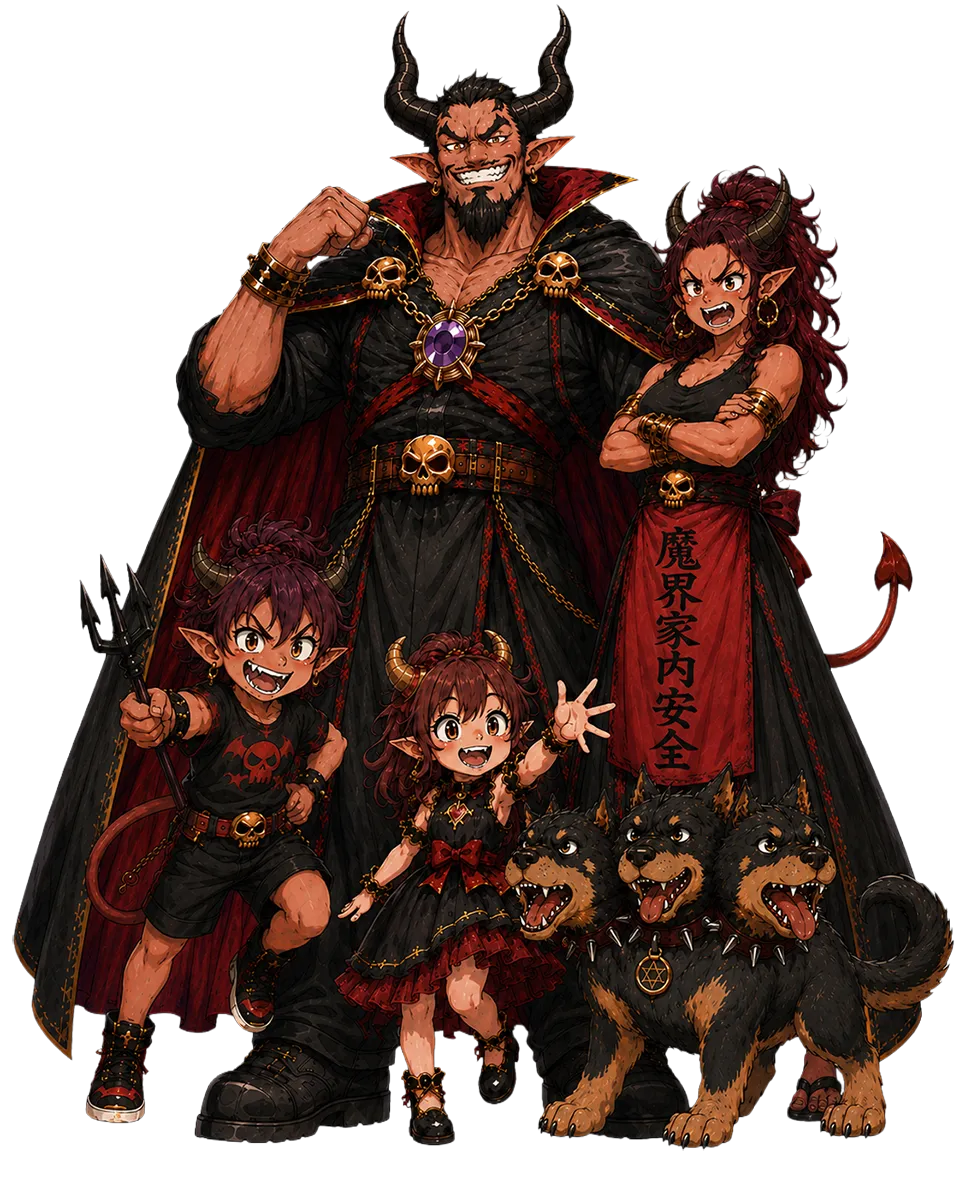 魔界家族のキャラクターたち